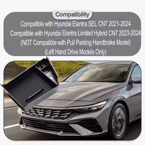 Car Center Console Organizer Tray For Hyundai Elantra SEL CN7 2021-2024 Limited Hybrid CN7 2023-2024