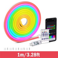5V Flexible Light Strip USB RGBIC Dreamcolor Chasing Strip RGBIC Neon Rope Light Bluetooth Neon LED 