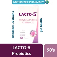 LACTO-5 10 BILLION CFU 90'S[Locally Derived Probiotics]