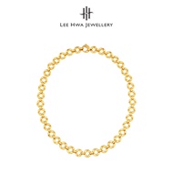 [New Italgold] Lee Hwa Jewellery 916 Gold Geometric Links Necklace