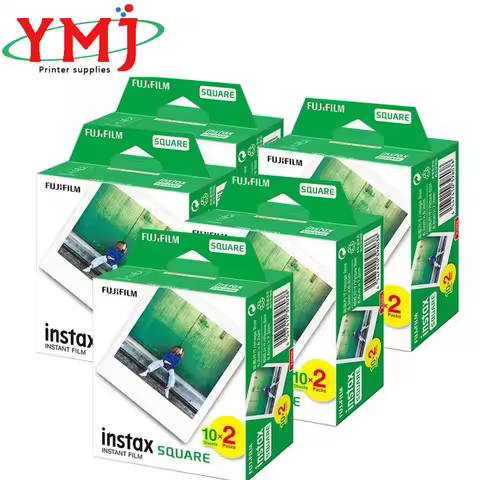 Fujifilm Instax Square White Edge Black Films Photo Paper For Instax SQ10 SQ6 Instant Camera Share S