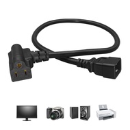 Mo* Efficiency Server Power Cord C20 To 5 15R And C5 Flame Retardant 14AWG Server Power Cable Cord