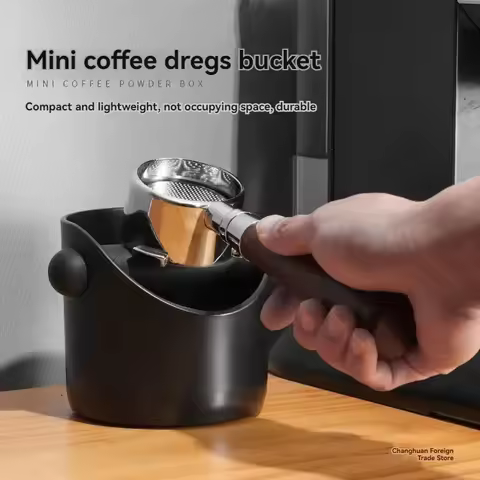 Coffee Grounds Knocking Box Handle Coffee Grounds Bucket Container Storage Box Coffee Handle Accesso