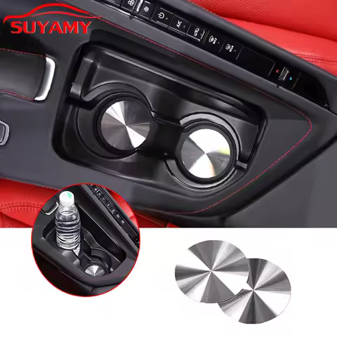 For 2020-2026 Chevrolet Corvette C8 Stingray Z51 Z06 Stainless Steel Central Control Cup Holder Coas