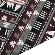 Multi-color Tribal Fabric Thai Woven Fabric Craft Supplies Textile 1/2 yard