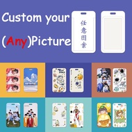 Custom Design ID Holder with Personalized Photo, Student/MRT/Bus Card Protection Cover
