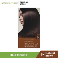 NATURE REPUBLIC HAIR & NATURE HAIR COLOR CREAM (5N NATURAL BROWN)