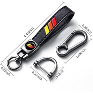 Leather Car Keychain Compatible with Toyota TRD Camry Tacoma 4Runner Tundra Rav4 Corolla Highlander 