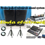 Termurah!!! PAKET TERMURAH SOUND SYSTEM 15 inch BLACK SPIDER GT15