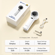 SimplusPink Handheld Mini Fan 10m/s High Speed 100 Stepless Speeds 15h Battery Life Three-Phase Brus