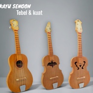 Ukulele/kentrung Pare Kayu sengon