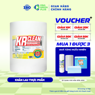 Cuộn Khăn giấy lau thực phẩm Krclean 30x30cm 320 tờ thấm hút tốt giấy thấm thịt cá giấy gói thực phẩ