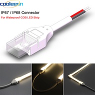 2Pin IP67 Waterproof COB LED Strip Connector for 8mm 10mm PCB Single Color IP68 LED Tape