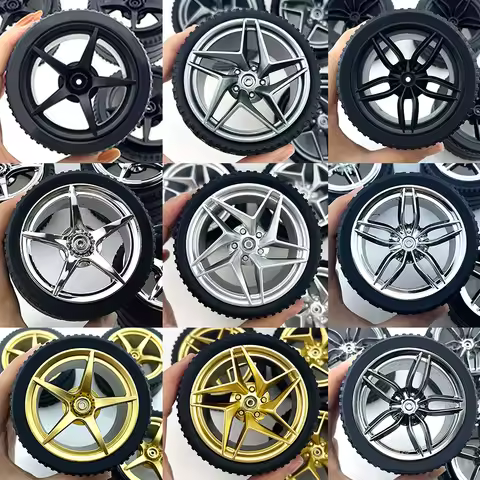 CADA 1:8 Wheel Hub Building Block Accessories Black Golden Silver Plating Hub Compatible 1:8 MOC LEG