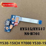 สำหรับ Lenovo Legion Y530-15ICH 81FV Y7000ของแท้แล็ปท็อป USB Board W/ เคเบิ้ล EY515/EY517 Notebook