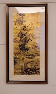 早期故宮複製金泊竹畫