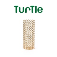 TURTLE Crystal Cylinder Floral Vase Wedding Decorative Gold Vase Candle Holder Multipurpose