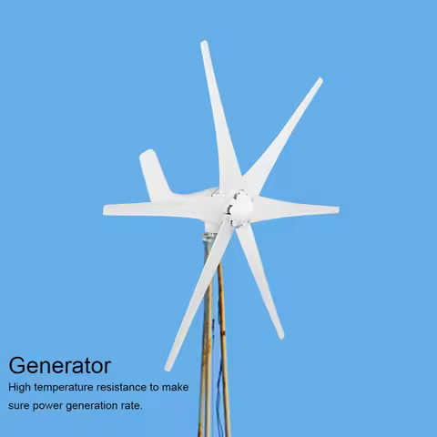 6 Blade Wind Turbines Professional Wind Turbines Small Windmill Generator 6 Blade Industrial Machine