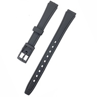 12mm Resin Watch Band Casio LQ-139/130/140 Rubber Strap 12mm Ultra-thin Women's Soft Breathable Replacement Strap Resin Simple Watch Strap