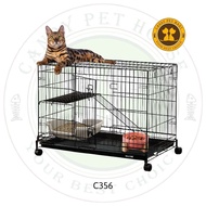 High Quality Cat Animal Cage / Pet Zoopet Cage (C356) - 762(L) X 10.8(W) X 60CM (H) - BLACK