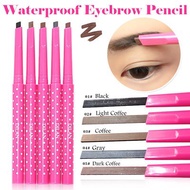 SG Seller / Waterproof Makeup Eyebrow pencil Powder Color Cosmetic Black Brown Eye Brow Liner Shaper