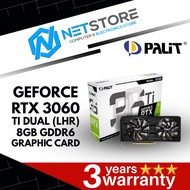 PALIT GeForce RTX 3060 TI DUAL (LHR) 8GB GDDR6 GRAPHIC CARD - NE6306T019P2-190AD