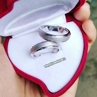 Cincin couple/cincin nikah/cincin tunangan perak 925 lapis emas putih
