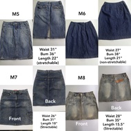 Denim/Jeans skirt bundle (used jeans skirt)