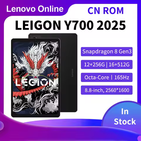 2025 Lenovo LEGION Y700 3rd Gen 8.8 Gaming Tablet - Snapdragon 8 Gen3 165Hz Refresh Rate 2.5K 6550mA