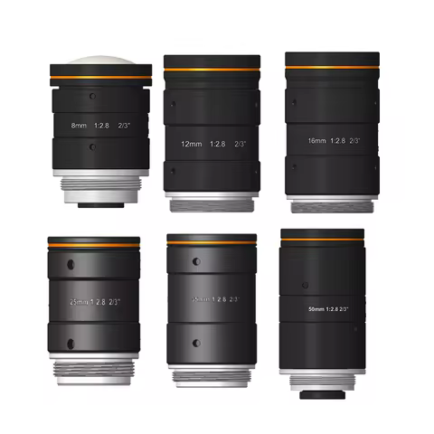 HIKROBOT 8mm/12mm/16mm/25mm/35mm/50mm F2.8, 2/3", 10MP Lens, C-Mount LENS for industrial camera