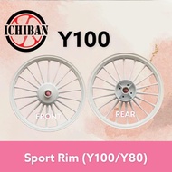 SPORT RIM YAMAHA Y100 W125 WHITE/BLACK 17‘’ READY STOCK