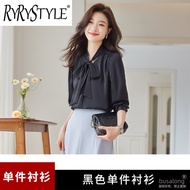 RYRYSTYLE OL professional shirt for women spring Korean version scheming top design beauty salon wor