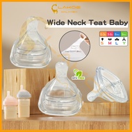 lakoe Baby Square Nipple Hegen Teat Puting Susu Hegen Pacifier Baby Puting Wideneck Anti Tumpah Repl