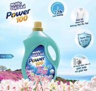 1 thùng (4 can) Nước giặt xả POWER 100 hương nước hoa quyến rũ 3.4kg