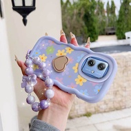 3pcs( Lovely Flowers Phone Case+Lanyard+Stand) for Moto G54Power/G40F/G45/G52/G53/G54/G55/G56 Comfor