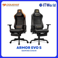 Cougar Armor Evo S PVC Leather 3D Adjustable Armrest Gaming Chair - Black/Gold | Black/Orange itw