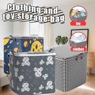 105L/182L storage bag Foldable Storage Basket Bag Large Storage Box Clothes Organizer Quilt Clothes 