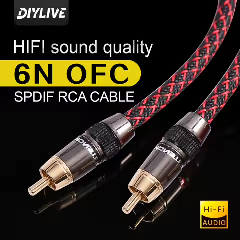 DIYLIVE Fever SPDIF coaxial line digital coaxial audio cable subwoofer cable TV DVD power amplifier 