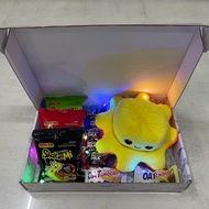 Snack box Surprise box Birthday box with little flip octopus SnackTimePartyTime