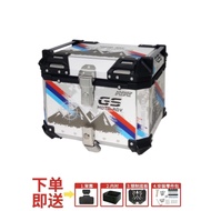 กล่องท้ายอะลูมิเนียมอัลลอยด์สำหรับ Suzuki UY125UE USR125 รถบิดแบบมีเท้า อุปกรณ์เสริมสำหรับรถจักรยานย