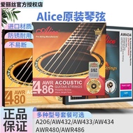 Alice Alice Strings Acoustic Acoustic Guitar Full Set Anti-Rust Strings AWR486 Coating Guitar String