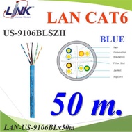 50 Meters LAN Cable CAT6 AT6 UTP LAN-US-9106blszh Blue Use Inside