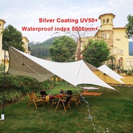 3F UL GEAR Camping Flysheet 210D Super Large Tarp Tent Shelter Waterproof (5.5 x 6m x 4.5 x 5.5m)