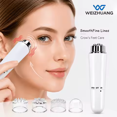 Weizhuang-Eye/Face Massager, Electric Beauty Device. Cleaning + Massage, All in One. 4 Different Mas