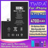 Diagnostic Battery 4700mAh Show Genuine Part No Pop Up Message For iPhone 14 Pro Max New High Qualit