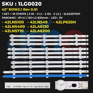 BACKLIGHT TV LG 42 Inch 42LN5100 42LN5400 42LN5710 42LN549 42LA6130 42LA6200 42LP620H 42" ROW2.1 Rev