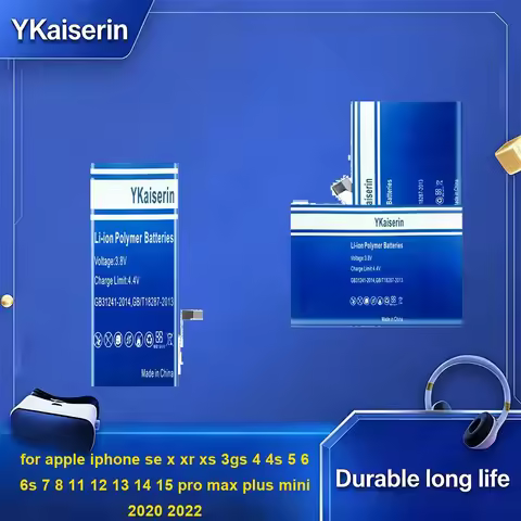 Mobile Phone Battery For Apple iPhone SE x XR XS 3GS 4 4S 5 6 6S 7 8 11 12 13 14 15 Pro Max Plus Min