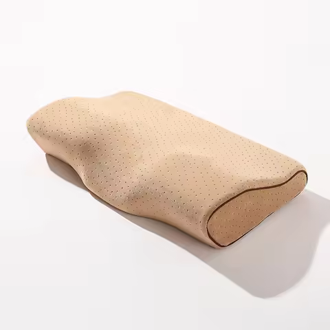 Memory Pillowcase Velvet Wavy Shape Memory Pillow Cases Silica Gel Pillow Special Pillowcase Neck Cu