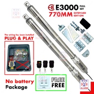 E8 E3000 770MM 2CH 433MHZ  ( FULL SET ) SWING ARM AUTOGATE HEAVY DUTY DREAM ARM AUTO GATE SYSTEM