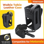 【PT-38】Leather Carrying Holder Holster Case Compatible for Motorola XiR E8600 XiR E8600i XiR E8628i 
